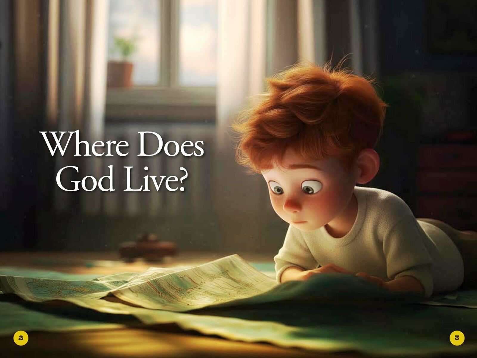 Where Does God Live?: page spread 1 from inside the book