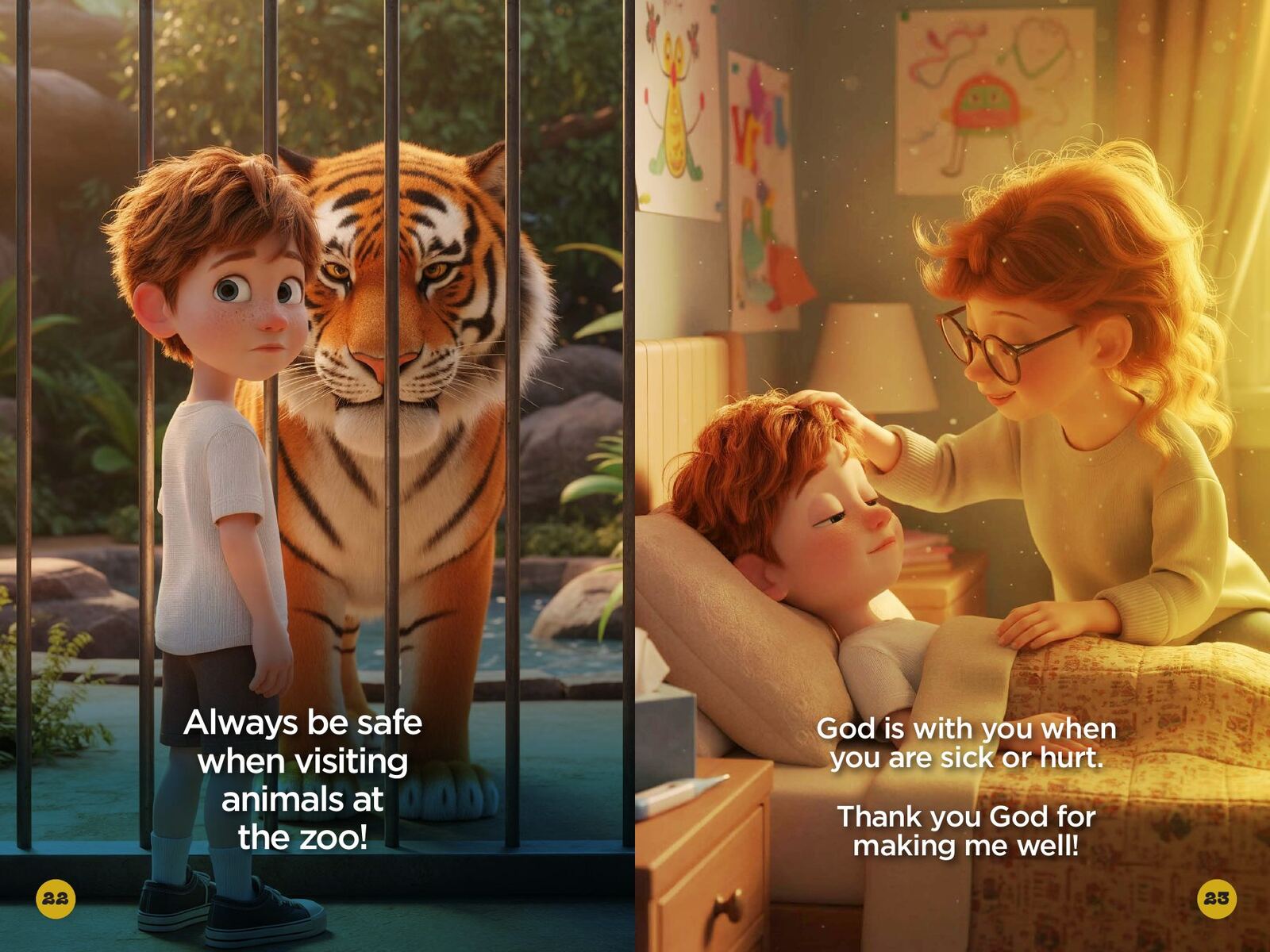 Where Does God Live?: page spread 6 from inside the book