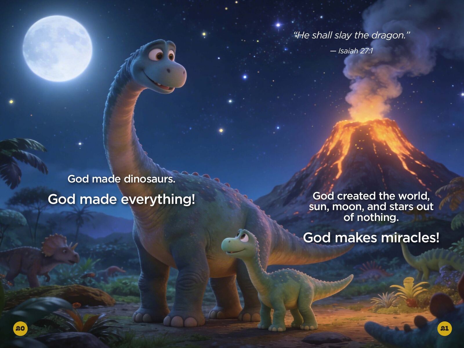 How Did God Make the World, Sun, Moon, and Stars?: page spread 6 from inside the book