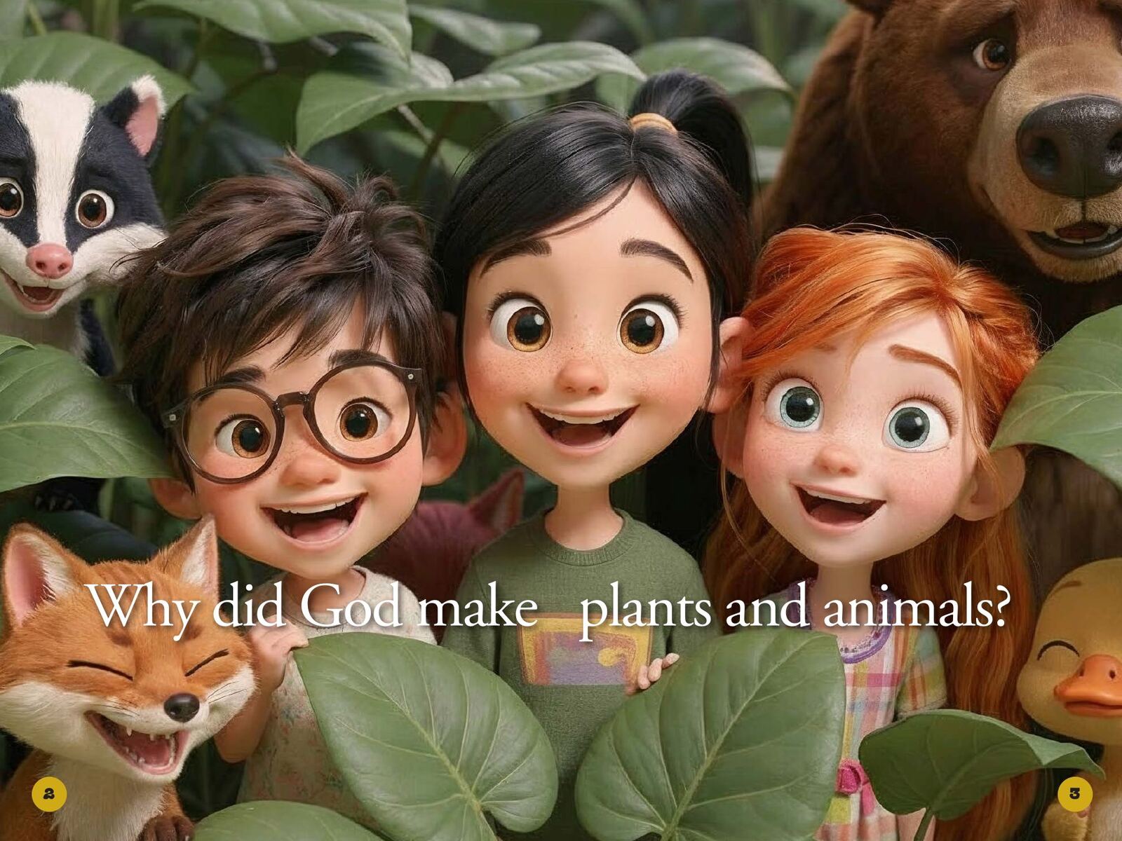 Why Did God Make Plants and Animals?: page spread 1 from inside the book