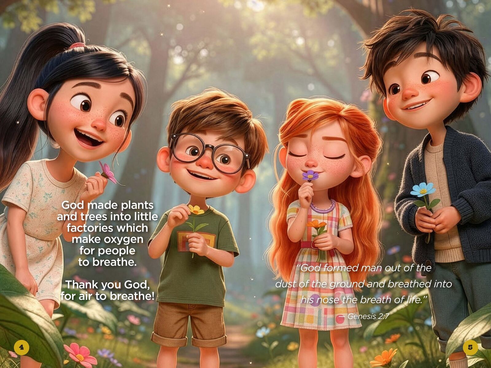 Why Did God Make Plants and Animals?: page spread 2 from inside the book
