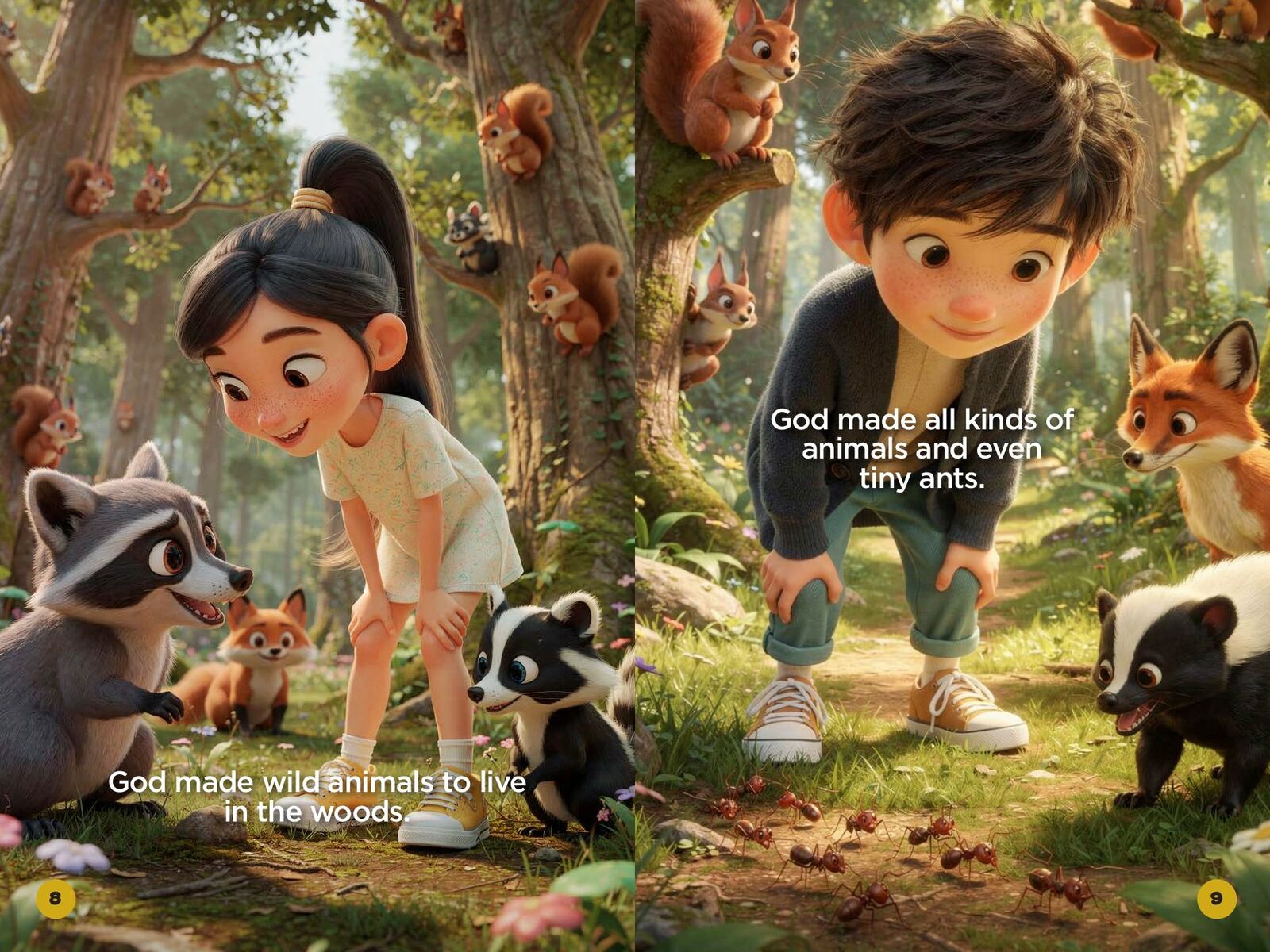 Why Did God Make Plants and Animals?: page spread 3 from inside the book