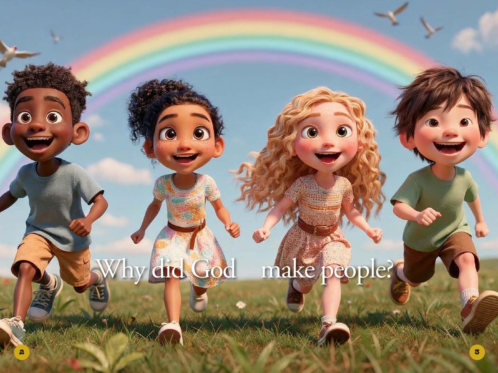 Why Did God Make People?: page spread 1 from inside the book