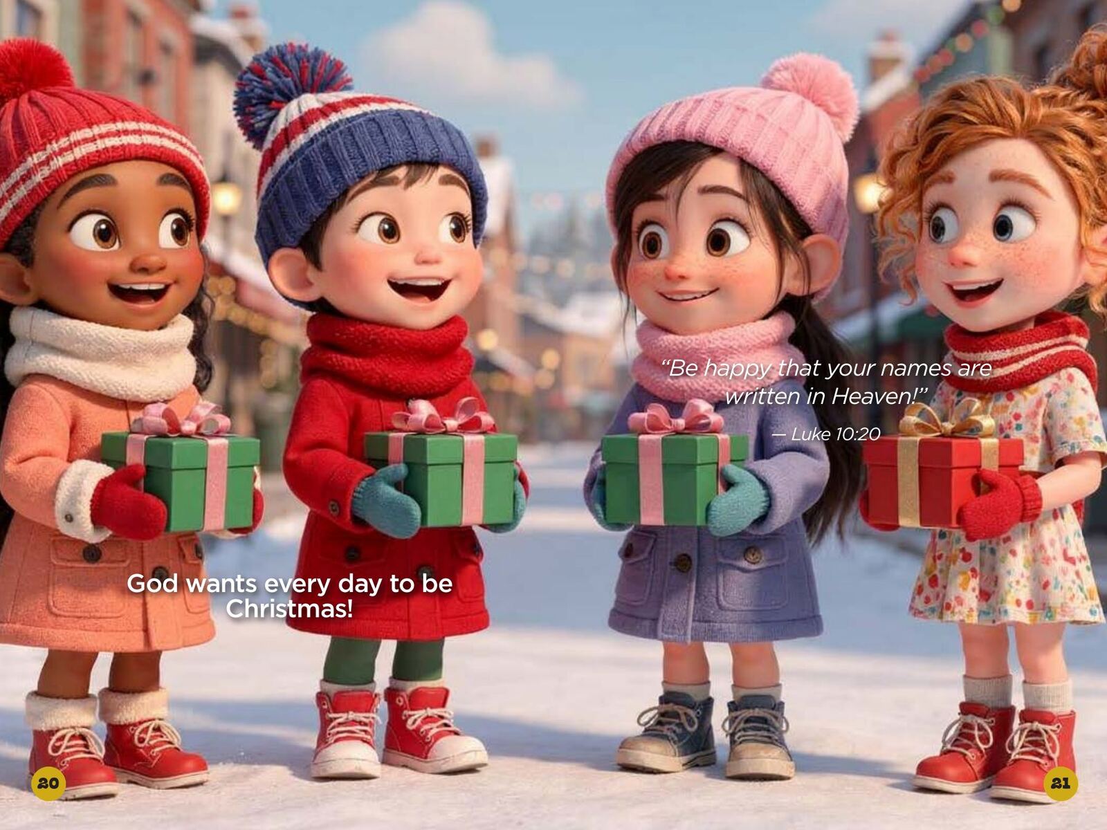 Why Does God Like Christmas?: page spread 5 from inside the book