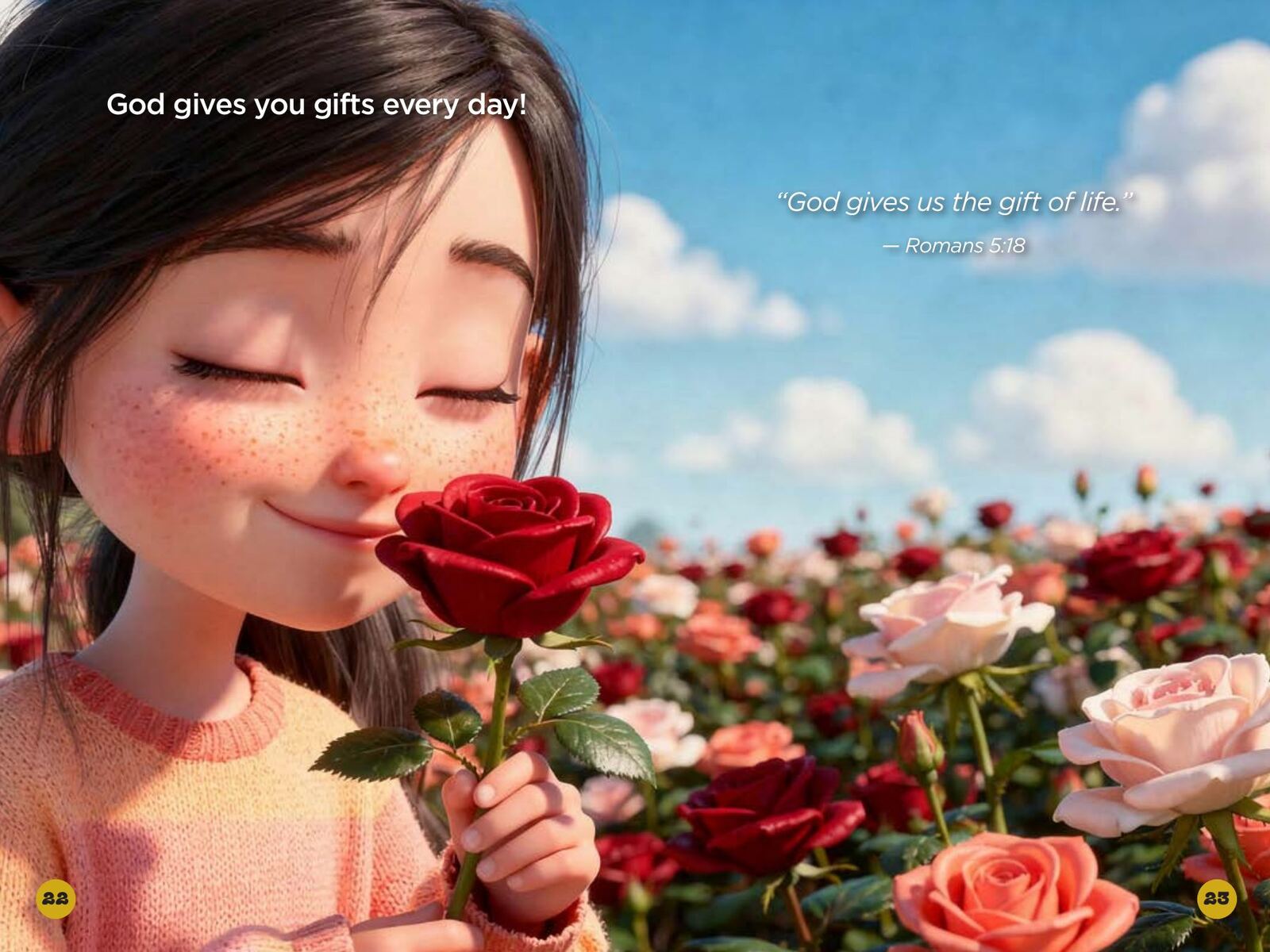 Why Does God Like Christmas?: page spread 6 from inside the book