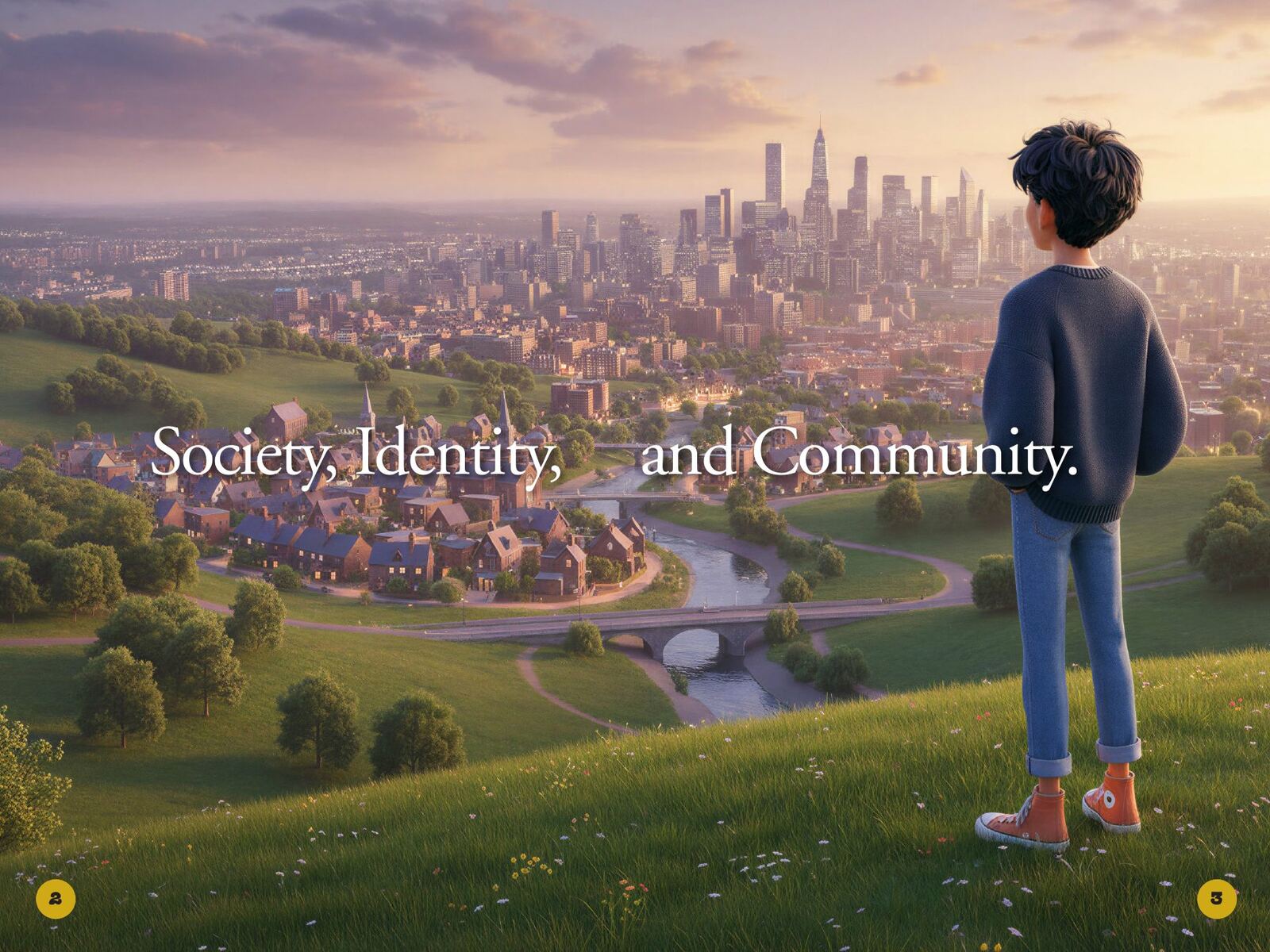Society, Identity, and Community: page spread 1 from inside the book